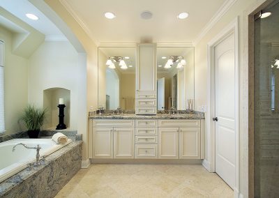 Master bath in new construction home